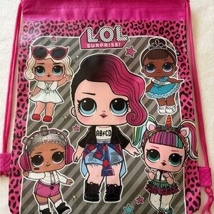 Lot of 12 L.O.L. Surprise! Pink Drawstring Bags